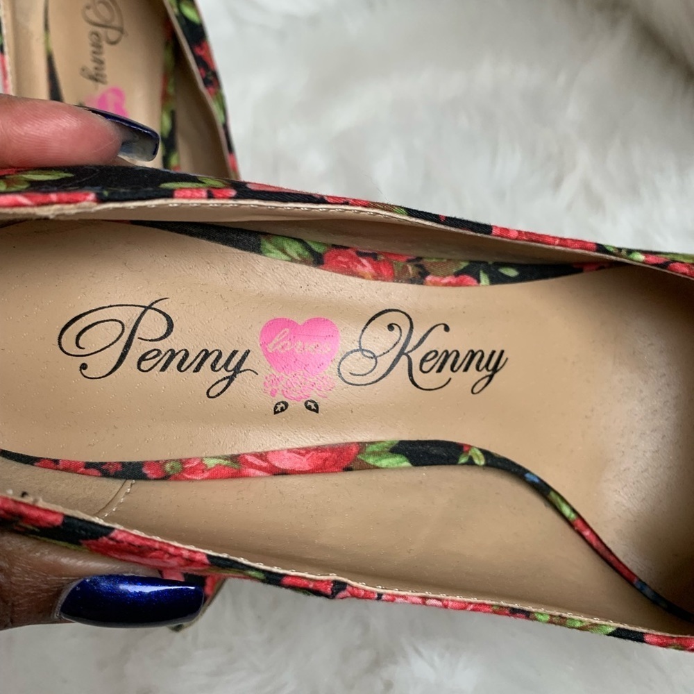 Penny Loves Kenny Heels Floral size 7M‎ - Picture 4 of 12